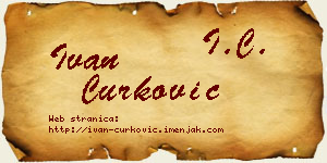 Ivan Ćurković vizit kartica